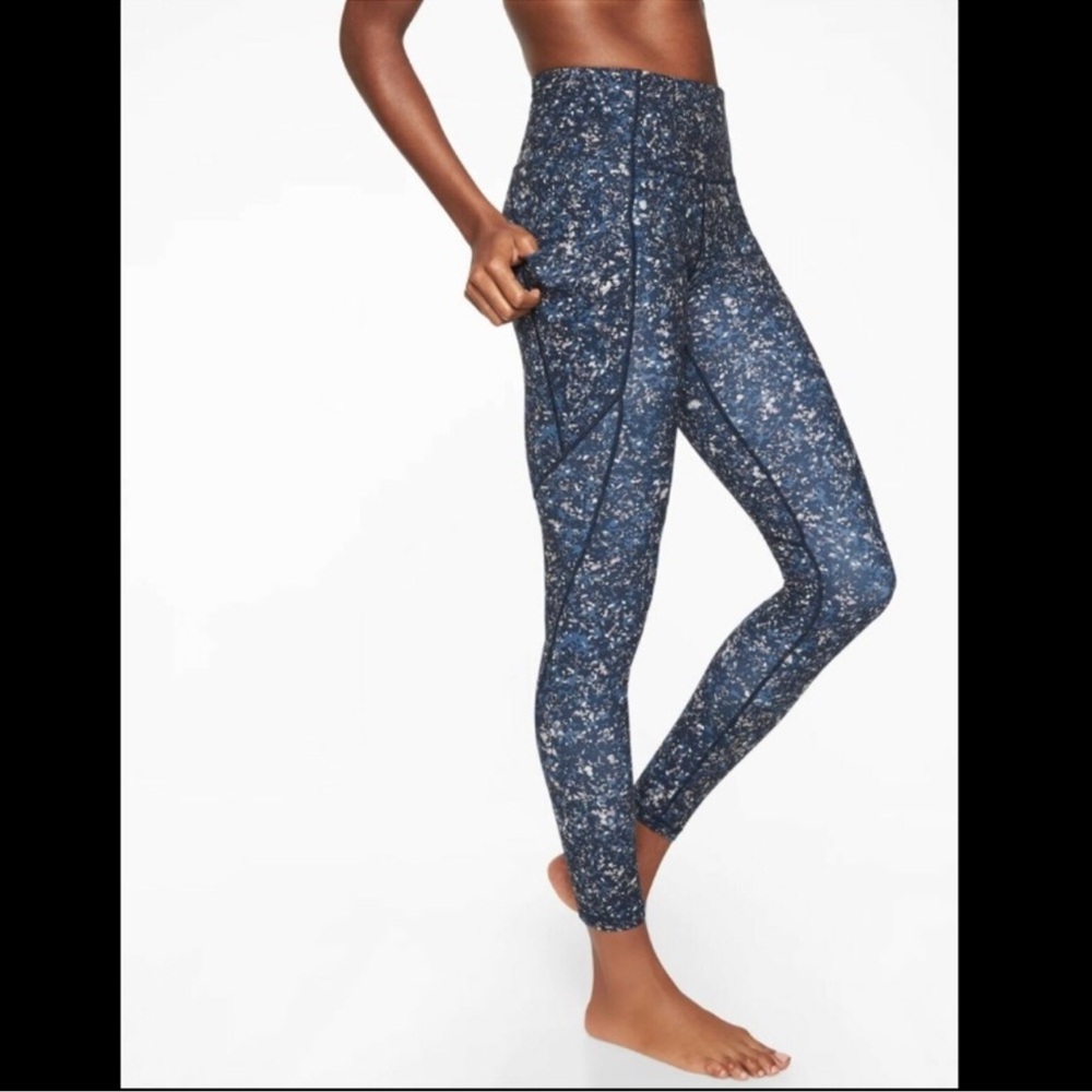 NEW Athleta Sandstone Salutation High Rise Leggings XS